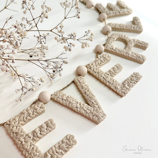 Personalised Floral Name Garland