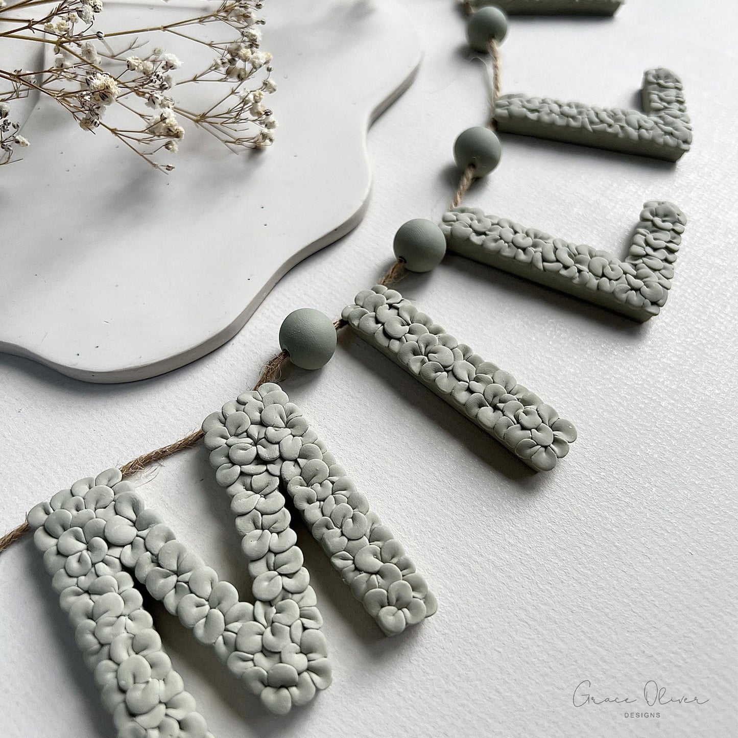 Personalised Floral Name Garland