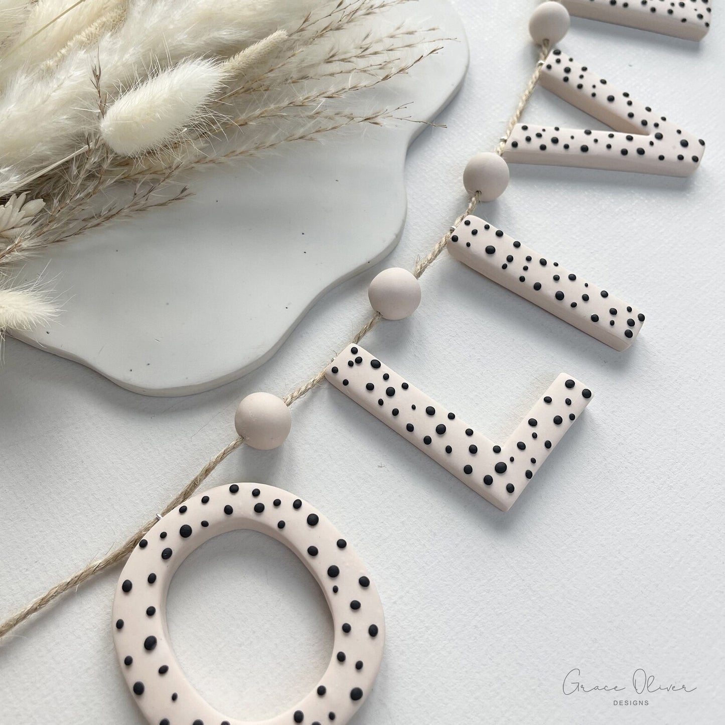 Personalised Spotty Name Garland