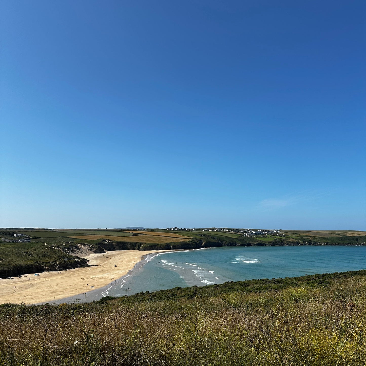 Cornwall from above- Crantock Beach