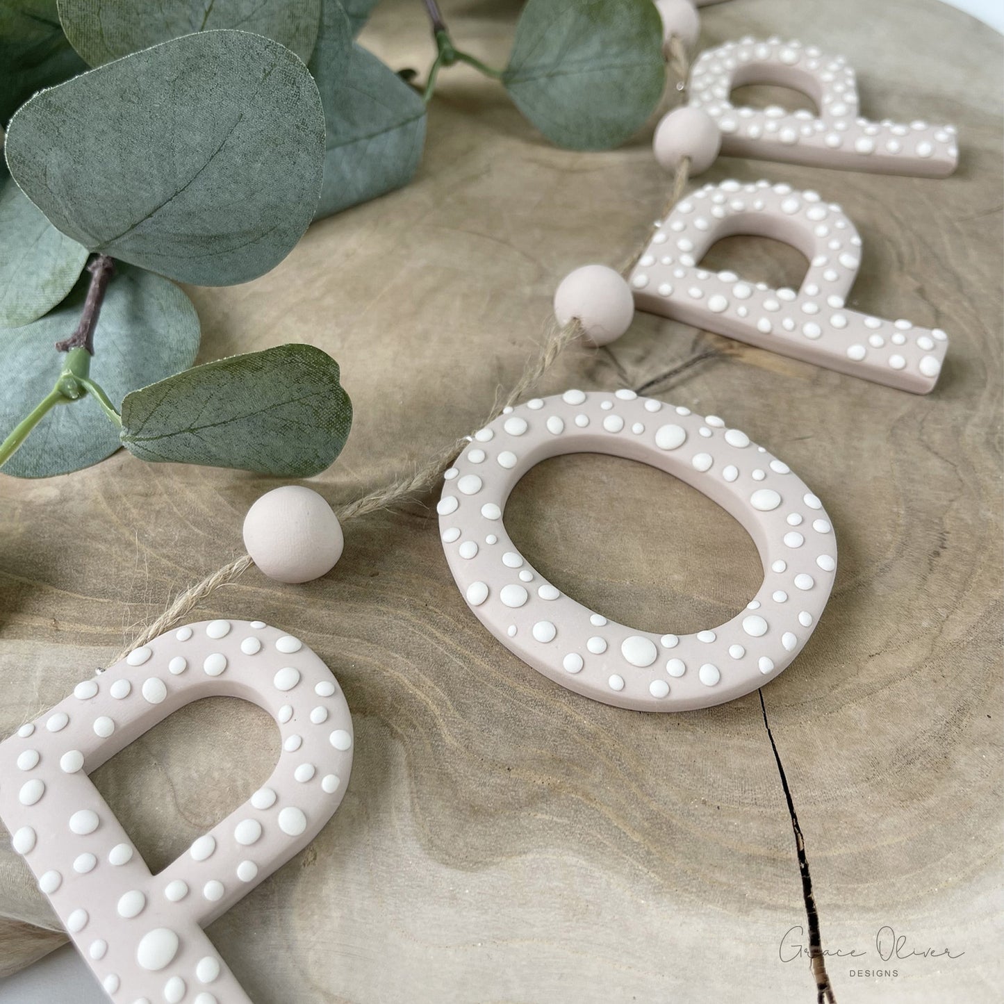 Personalised Spotty Name Garland